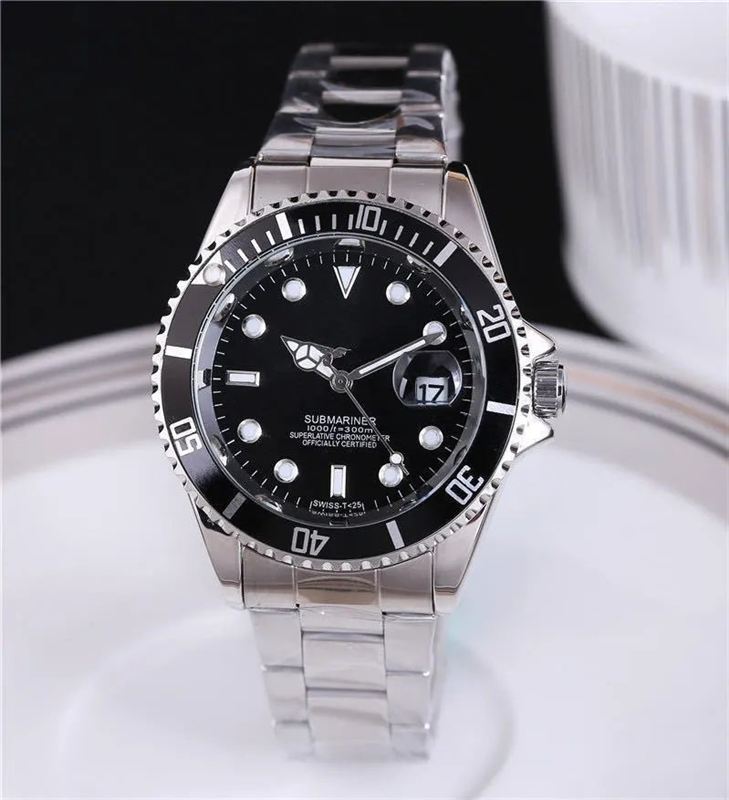 Black Dial Stainless Steel Dive Watch – watches